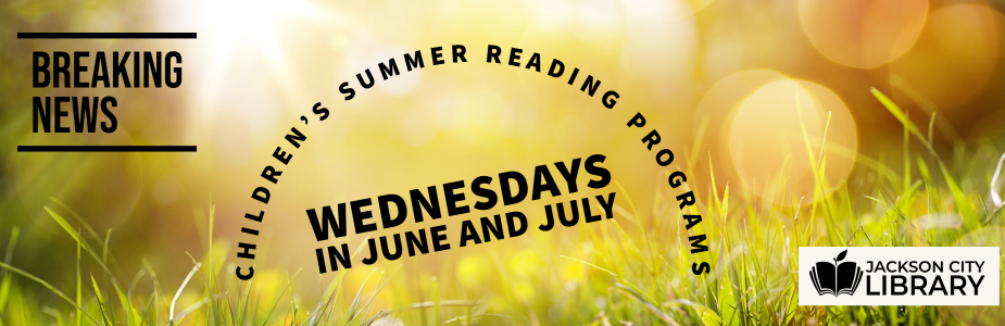 Banner image that says free summer programs on wednesdays